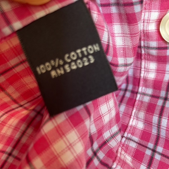 Banana Republic cotton button down plaid shirt - Picture 5 of 6